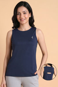 Zelocity Quick Dry Relaxed Tank Top - Naval Academy — thumbnail 1